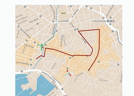 Strassensperrungen_Demo_Palma_2604_Policia_de_Palma