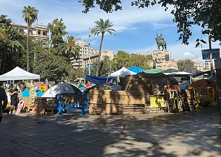 Protestcamp_Plaza_Espana_Palma_Zelte_intern_Maresa