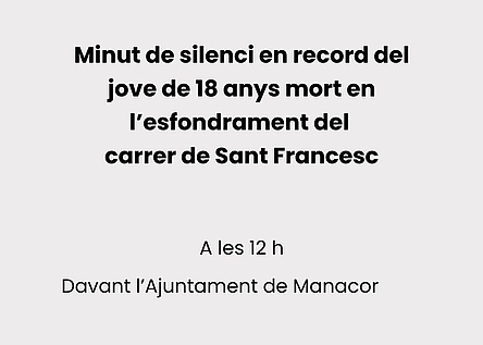 Schweigeminute_Manacor_Ajuntament_de_Manacor