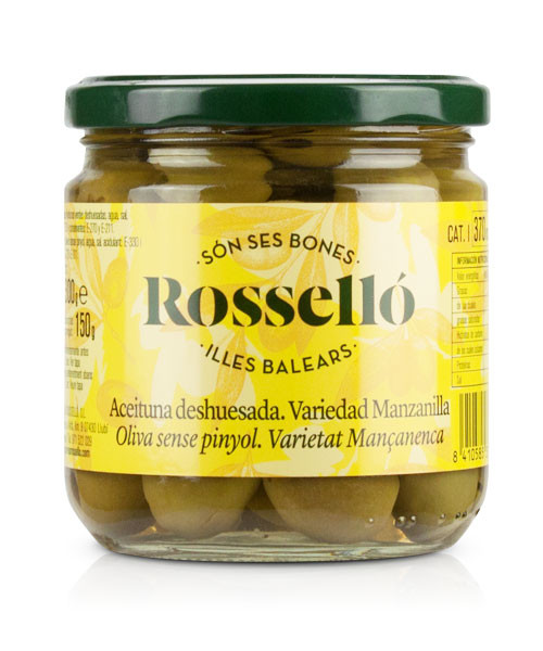 Rossello Aceituna Manzanilla Deshuesada, 300-g-Glas