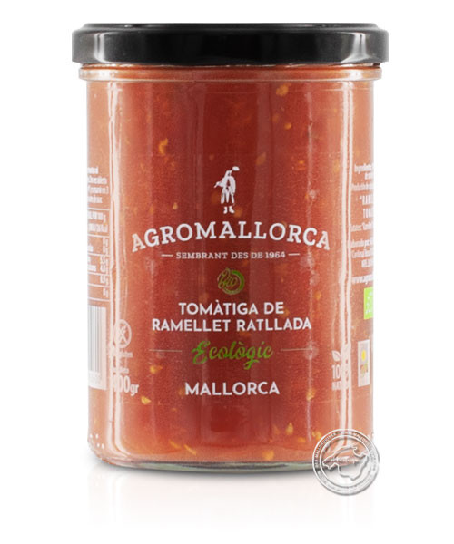 AgroMallorca Tomate de Ramillete Rallado ecolog., 400-g-Glas