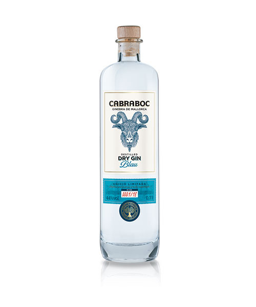 Cabraboc Dry Gin Blau 44 %, 0,7-l-Flasche