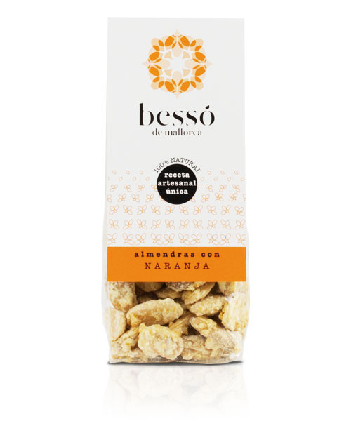 Besso de Mallorca Almendras azucaradas con Naranja, 90-g-Beutel