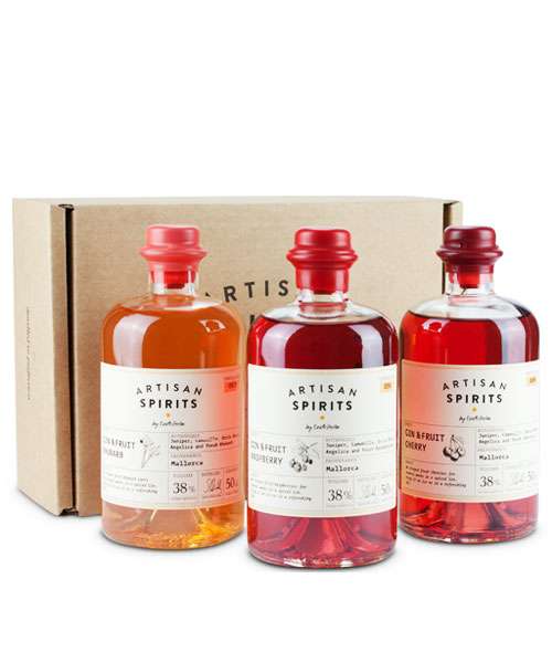 Gin Eva Gin & Fruit Box 1 3 Dif. Gins, je Packung Gin Eva